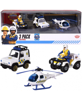STRAŻAK SAM 3-PACK POLICYJNYCH POJAZDÓW /12 203...