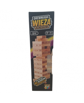 PRO KIDS DREWNIANA WIEŻA NUMERKOWA 54EL.