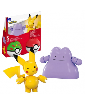 MEGA CONSTRUX POKEMON POKE BALL DITTO & PIKACHU