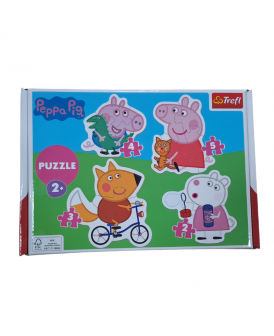 TREFL BABY PUZZLE ŚWINKA PEPPA 4W1