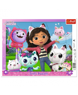 TREFL PUZZLE RAMKOWE 25 EL. POZNAJ GABI