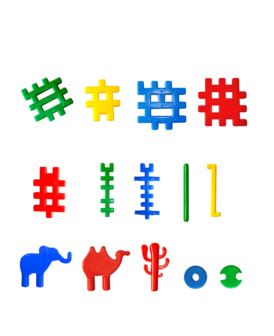 MEJPOL KLOCKI KONSTRUKCYJNE MIX 110 EL.