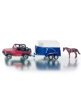 SIKU 1651 JEEP Z PRZECZEPĄ NA KONIE