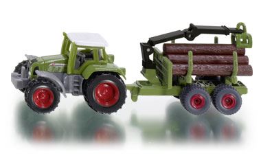 SIKU 1645 TRAKTOR Z PRZYCZEPĄ LEŚNĄ