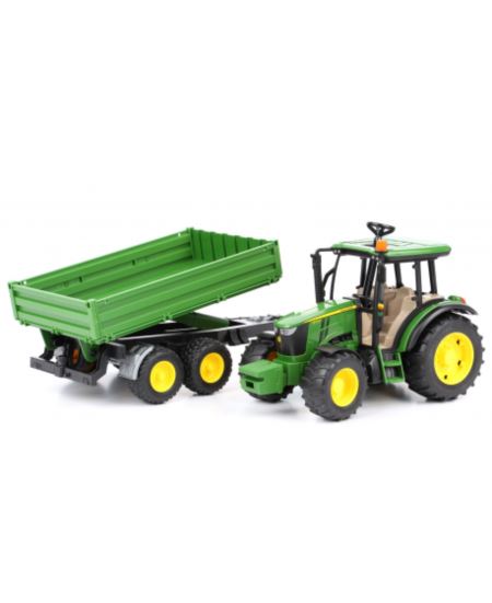 BRUDER 02108 TRAKTOR JOHN DEERE 5115M Z PRZYCZEPĄ