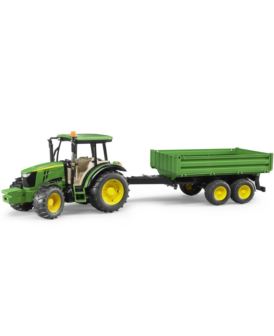 BRUDER 02108 TRAKTOR JOHN DEERE 5115M Z PRZYCZEPĄ