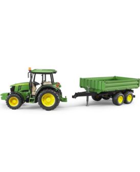 BRUDER 02108 TRAKTOR JOHN DEERE 5115M Z PRZYCZEPĄ