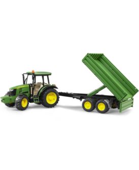 BRUDER 02108 TRAKTOR JOHN DEERE 5115M Z PRZYCZEPĄ