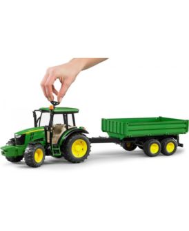 BRUDER 02108 TRAKTOR JOHN DEERE 5115M Z PRZYCZEPĄ