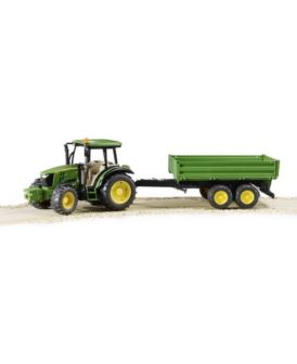 BRUDER 02108 TRAKTOR JOHN DEERE 5115M Z PRZYCZEPĄ