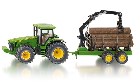 SIKU 1954 FARMER TRAKTOR Z PRZYCZEPĄ LEŚNĄ
