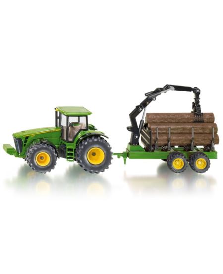 SIKU 1954 FARMER TRAKTOR Z PRZYCZEPĄ LEŚNĄ