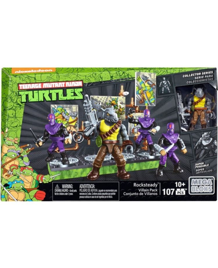 MEGA BLOCKS TURTLES FIGURKA BITEWNA ROCKSTEADY
