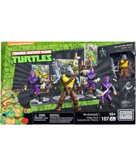 MEGA BLOCKS TURTLES FIGURKA BITEWNA ROCKSTEADY