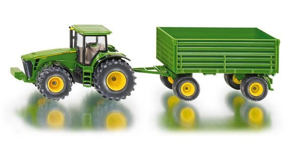 SIKU 1953 1:50 TRAKTOR JOHN DEERE Z PRZYCZEPĄ