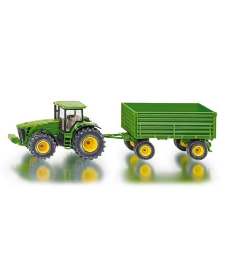 SIKU 1953 1:50 TRAKTOR JOHN DEERE Z PRZYCZEPĄ