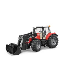 BRUDER 03047 TRAKTOR MASSEY FERGUSON Z ŁADOWARKĄ