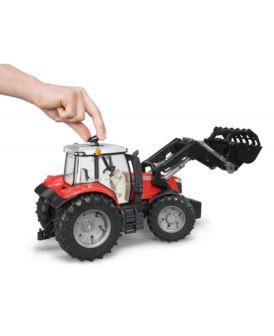 BRUDER 03047 TRAKTOR MASSEY FERGUSON Z ŁADOWARKĄ