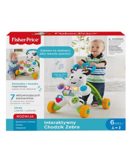FISHER PRICE CHODZIK ZEBRA