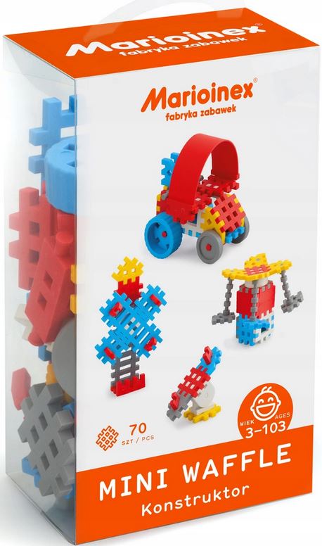 KLOCKI WAFFLE MINI 70 SZT. CHŁOPCY