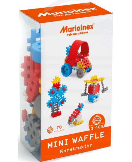 KLOCKI WAFFLE MINI 70 SZT. CHŁOPCY