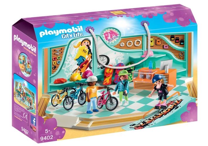 PLAYMOBIL 9402 SKLEP ROWEROWY I SKATEBOARDOWY