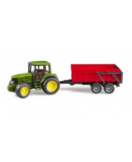 BRUDER 02057 TRAKTOR JOHN DEERE 6920 Z PRZYCZEPĄ