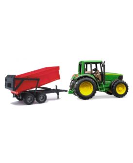 BRUDER 02057 TRAKTOR JOHN DEERE 6920 Z PRZYCZEPĄ