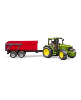 BRUDER 02057 TRAKTOR JOHN DEERE 6920 Z PRZYCZEPĄ