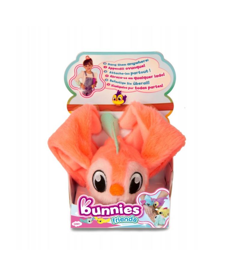 BUNNIES FRIENDS ŁOSOSIOWY PTASZEK Z MAGNESEM