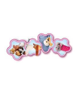 BUNNIES FRIENDS POMARAŃCZOWY PTASZEK Z MAGNESEM