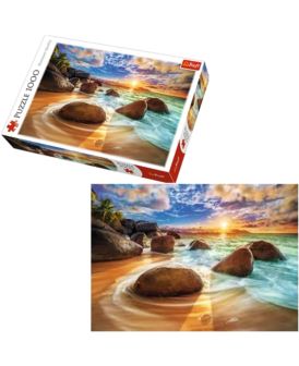 TREFL PUZZLE 1000 EL. PLAŻA SAMUDRA INDIE 10461